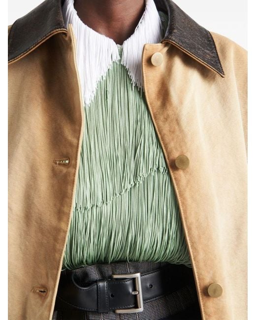 Blusa con capucha Prada de color Green
