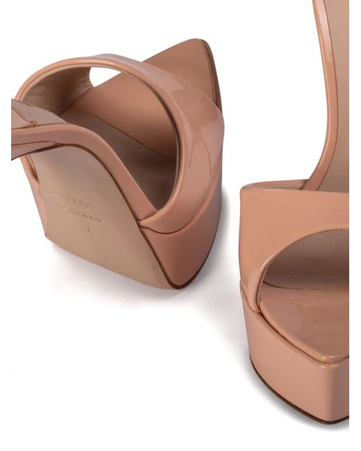 Le Silla Pink Platform-Heel Sandals