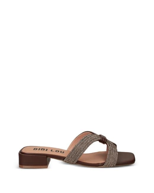 Bibi Lou Brown Sloan Sandals