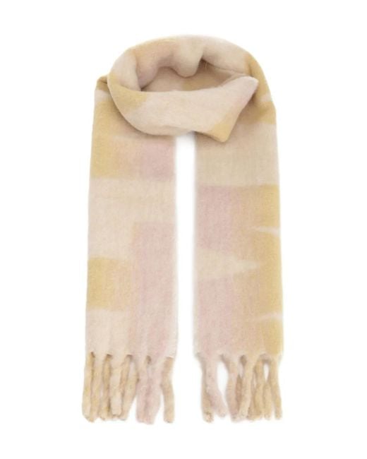 Bufanda Loliana a cuadros Isabel Marant de color Natural
