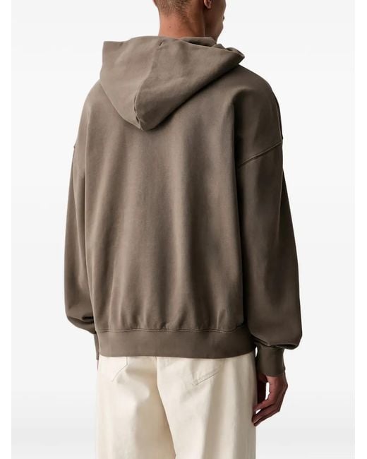 Levi's Brown Drop-Shoulder Pouch-Pocket Hoodie for men