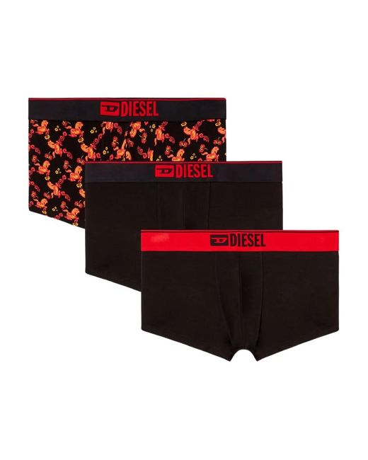 DIESEL Red Waistband Boxers for men