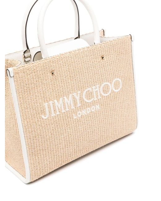 Jimmy Choo Natural Mittelgroße Avenue Handtasche