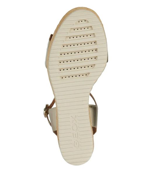 Geox Metallic Ponza Wedge-Sandalen Mit Cut-Out 75Mm