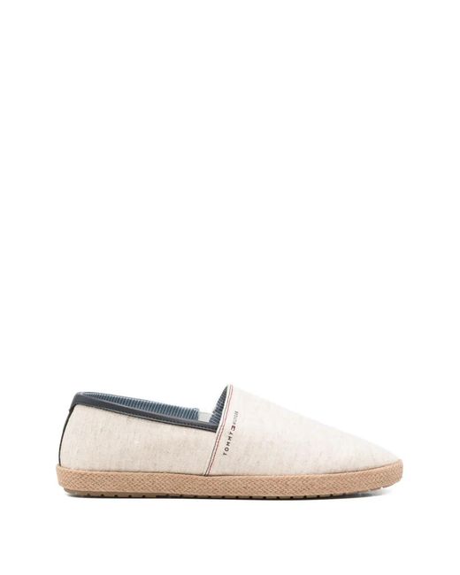 Tommy Hilfiger White Logo-Detail Espadrilles for men