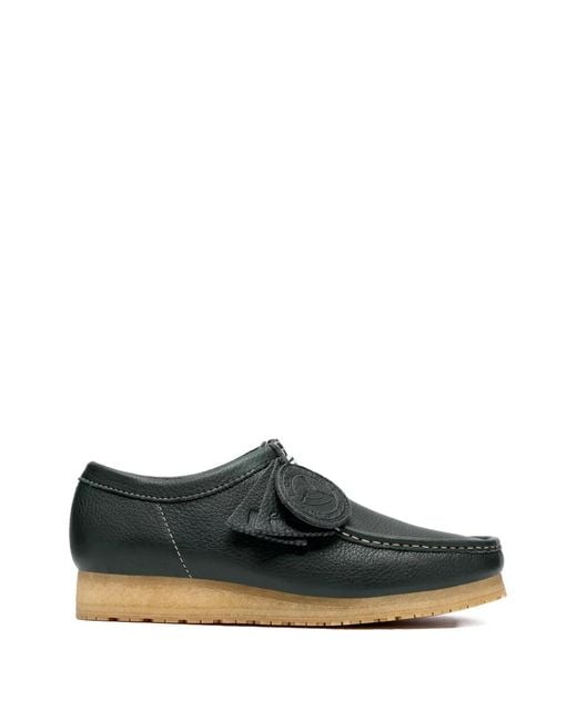 Clarks Green Wallabee Leather Desert Boots for men