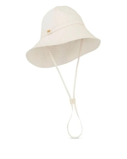 Cappello Con Placca Logo di Chloé in White