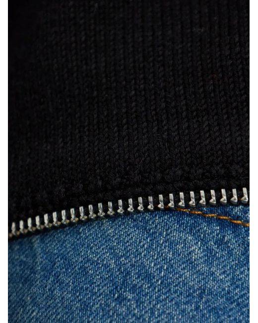 Helmut Lang Black Crew-Neck Cropped Sweater