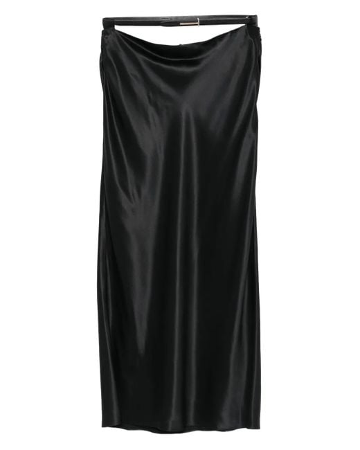Tom Ford シルク マキシスカート Black