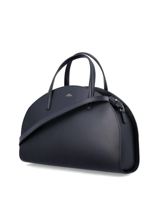 A.P.C. Blue Demi-Lune Tote Bag