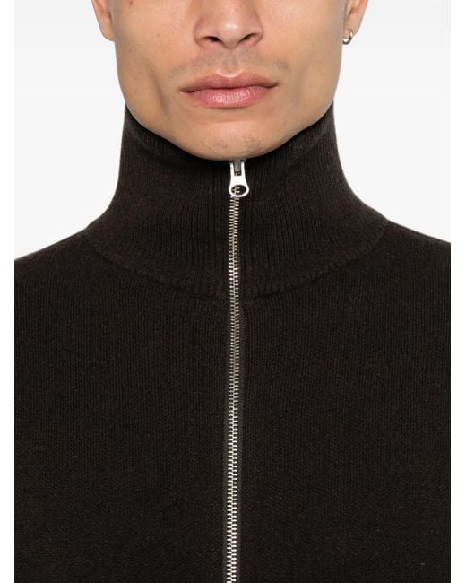 Extreme Cashmere Black 385 Xtra Cute Zip-Up Sweater