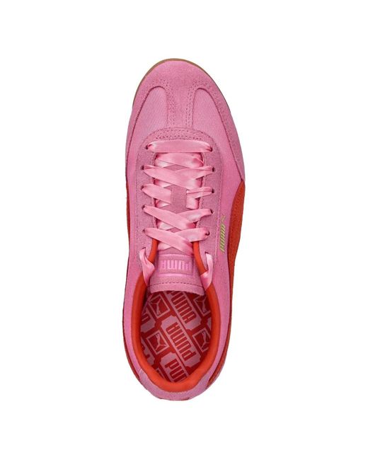 PUMA Pink Side-Stripe Sneakers