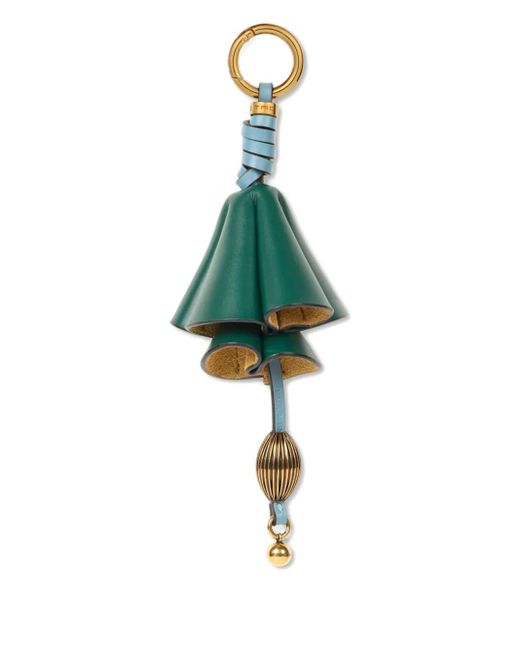Etro Green Leather Flower Charm