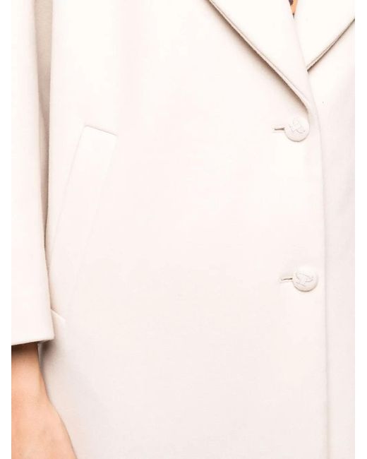 Philipp Plein Natural Iconic Plein Wool-Blend Coat