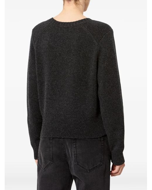 Isabel Marant Black Cornelia Wool And Cashmere Sweater