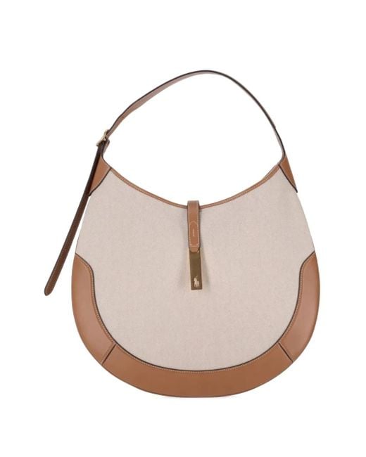 Polo Ralph Lauren White Large Polo Id Shoulder Bag