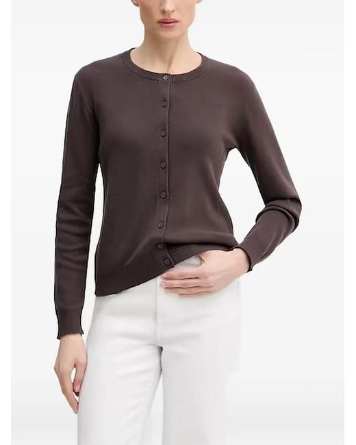 Benetton Gray Buttoned Cardigan