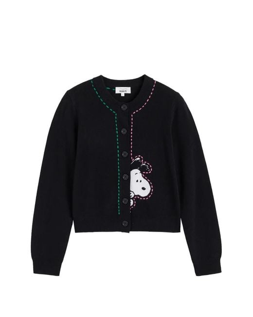 Chinti & Parker Black Snoopy Peep Cardigan