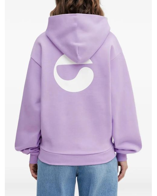Coperni Purple Hooded Pouch Top
