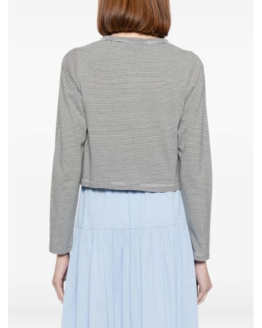 To b. by agnès b. Gray Border Compact Top