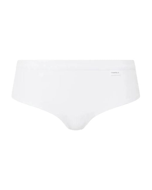 Chantelle White Ribbed Briefs