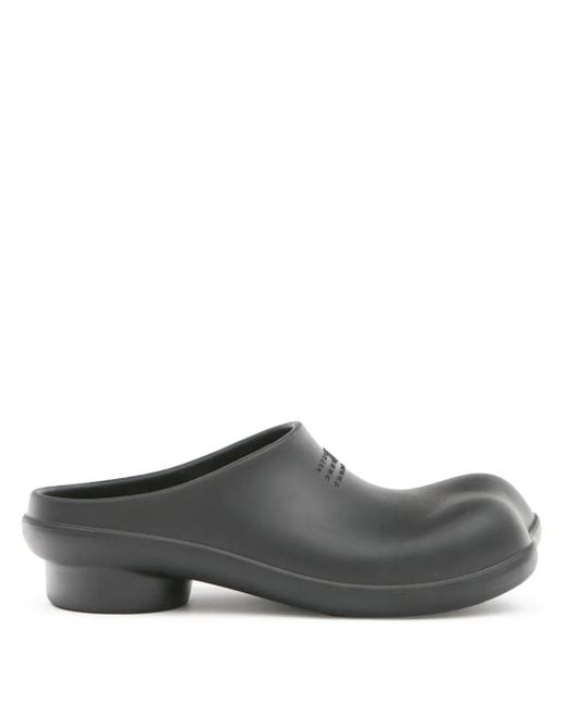 MM6 by Maison Margiela Gray Anatomic Numbers-Motif Slippers