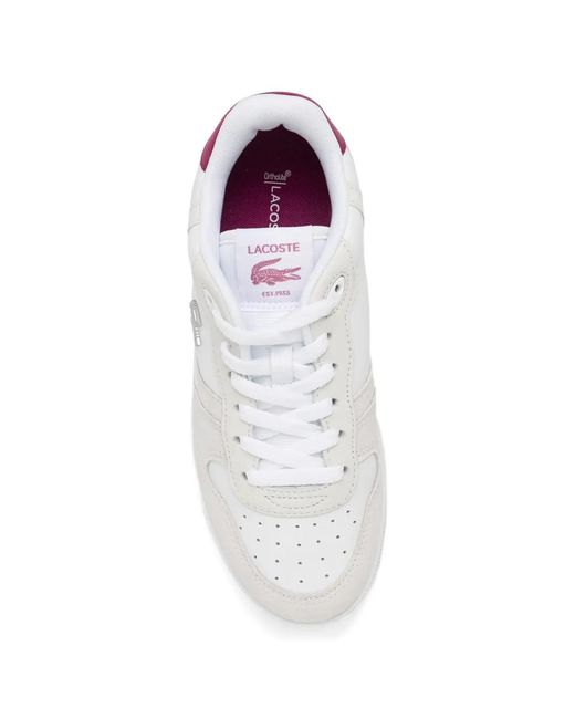 Lacoste White Baskets T-Clip Set