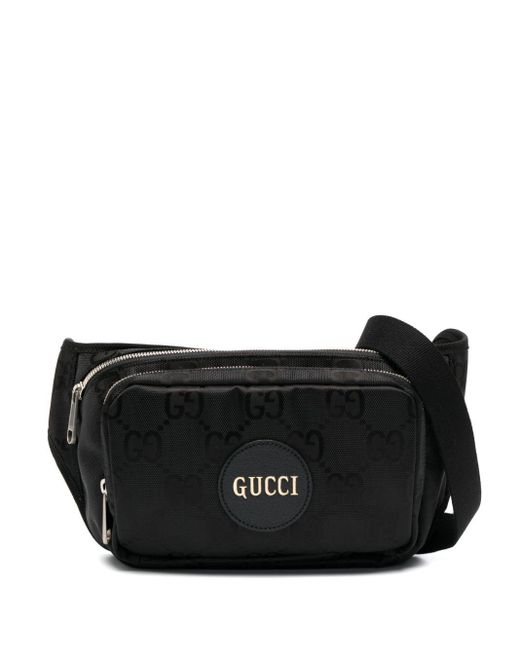 Gucci Gürteltasche mit Logo-Patch in Black für Herren