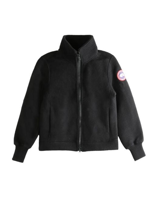 Canada Goose Black Zip High-Neck Jacket