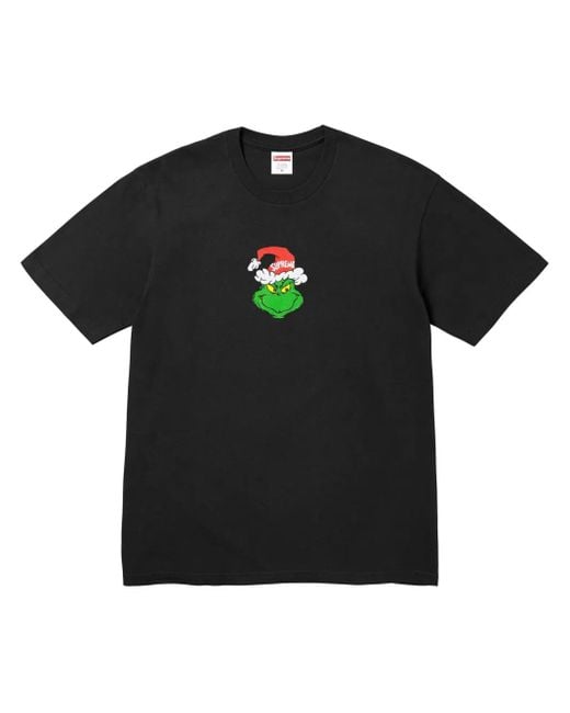 Supreme Black Grinch T-Shirt for men