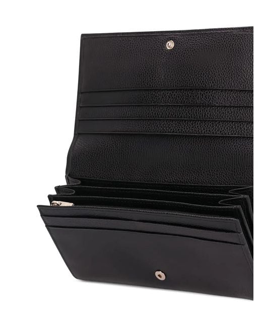 Longchamp Black Leather Wallet