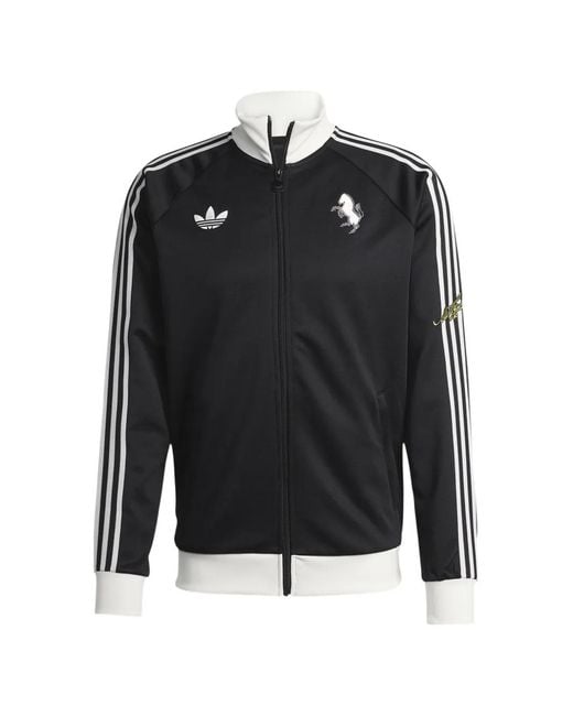 Adidas Black Veste De Sport À Rayures X Juventus for men