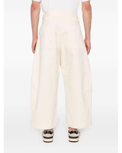 Studio Nicholson White Bosun Wide-leg Trousers for men