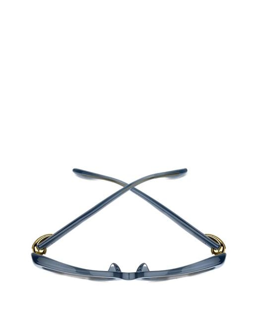 Etro Gray Rectangle-Frame Sunglasses