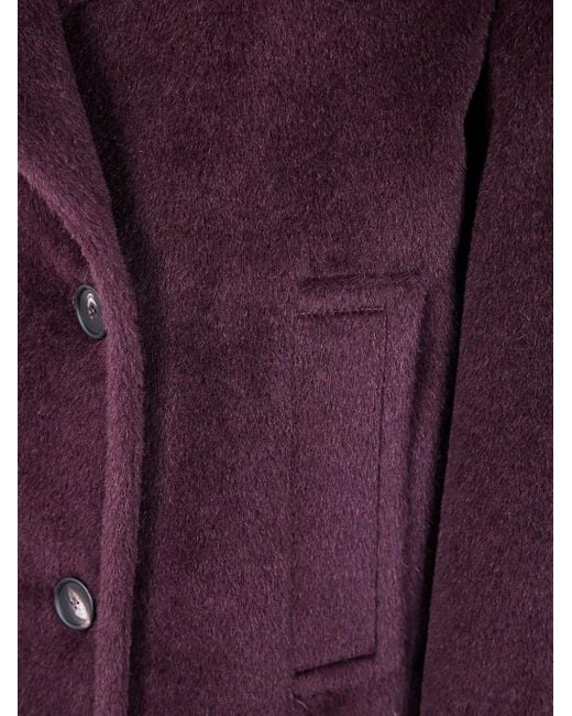 Tagliatore Purple Sheila Double-Breasted Jacket