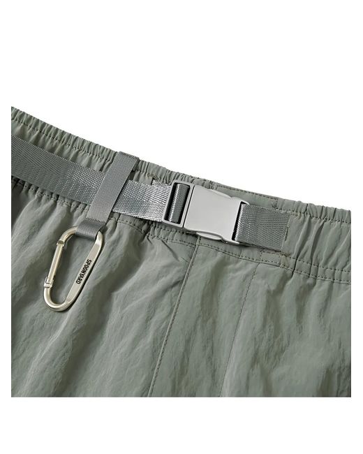 Spoonyard Gray Zip-Pockets Cargo Shorts