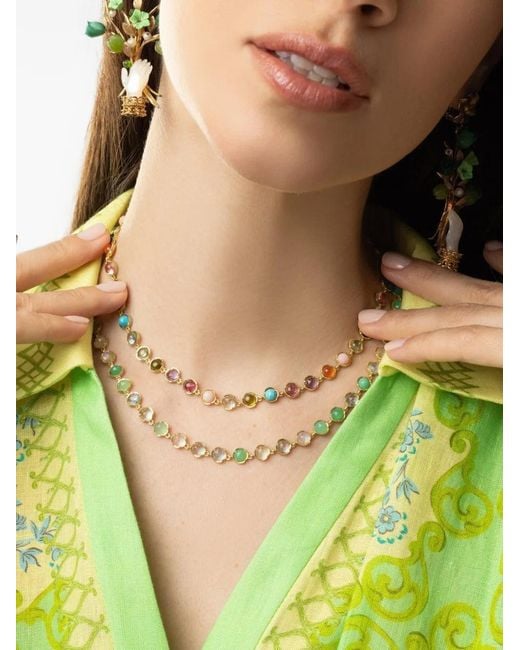 Irene Neuwirth Metallic Multi-Stone Necklace