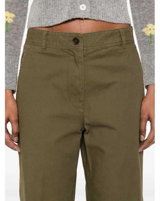 Aspesi Green Canvas Trousers