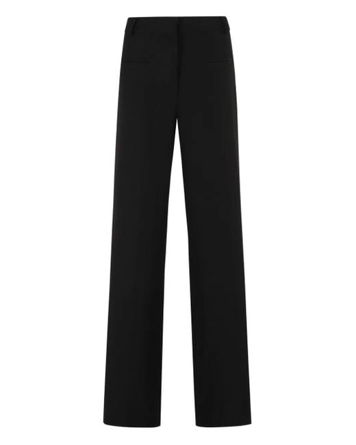 FEDERICA TOSI Straight Broek Met Zak in het Black