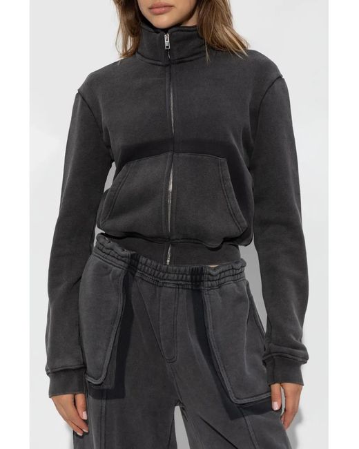 Alexander Wang Black Cropped Cotton Jacket