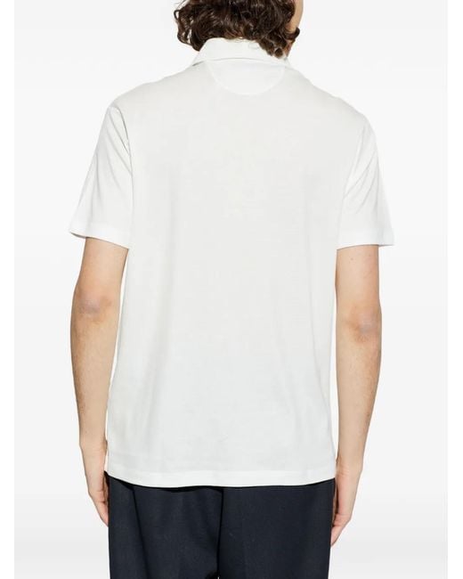 Paul & Shark Poloshirt mit kurzen Ärmeln in White für Herren