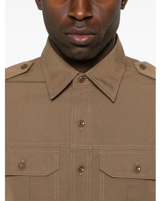 Tom Ford Natural Poplin Shirt for men