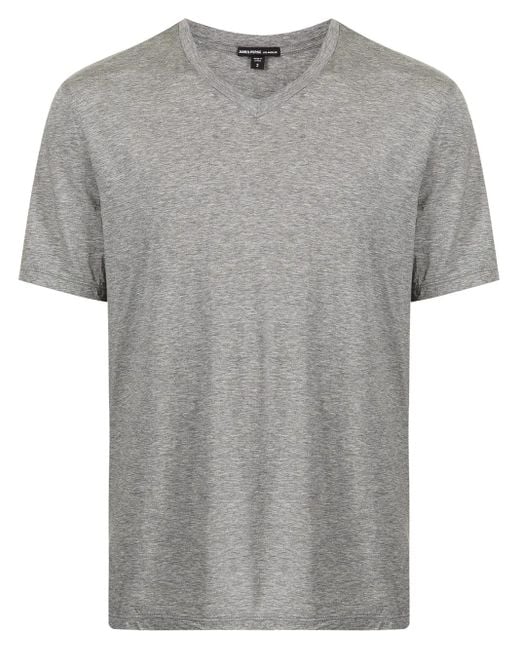 James Perse Gray V-Neck T-Shirt for men