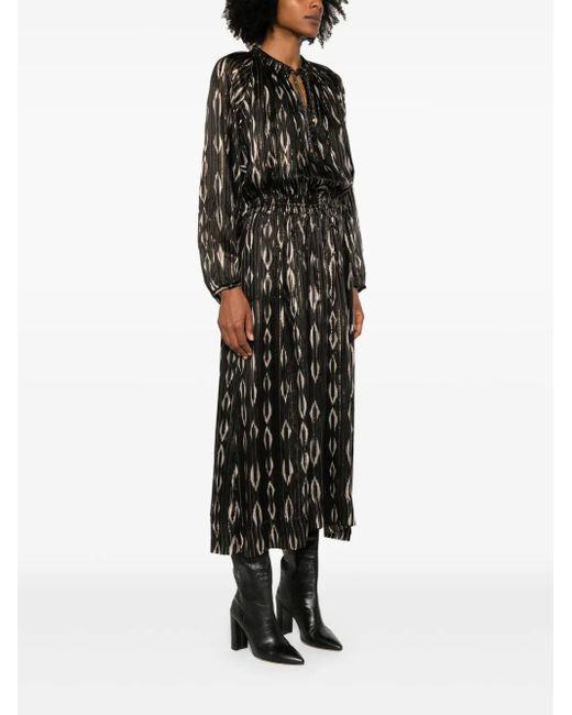 Isabel Marant Black Sana Midi Dress