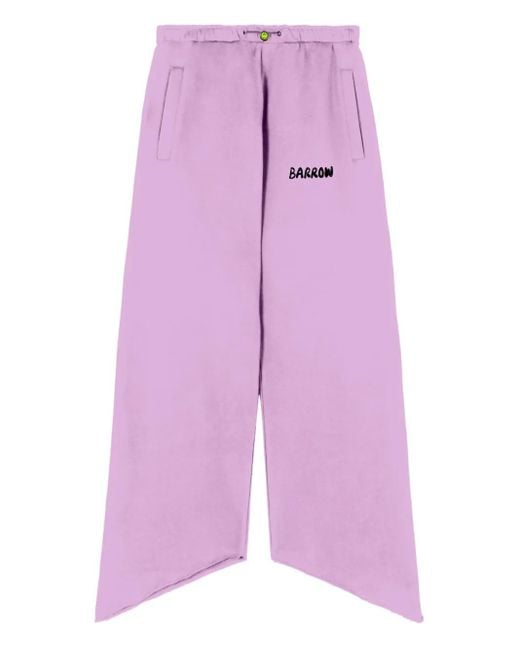 Barrow Asymmetrische Trainingsbroek Met Zakdetail in het Purple