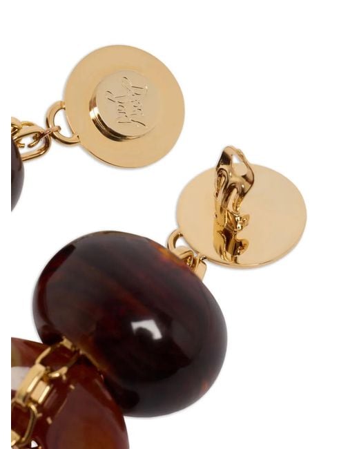 DSquared² White Tassel-Up Earrings