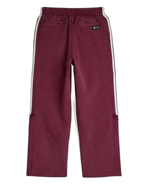 Adidas Purple X Thug Club Teamgeist Stripe Track Pants for men