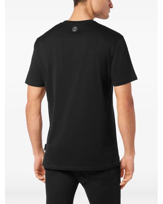 Philipp Plein Coursive T-Shirt in het Black voor heren