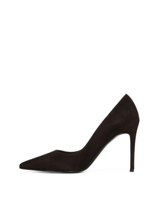 Chantal Black Pointed-Toe Suede Pumps
