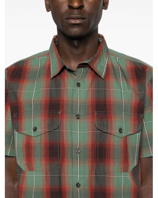 Filson Green Plaid-check Cotton Shirt for men
